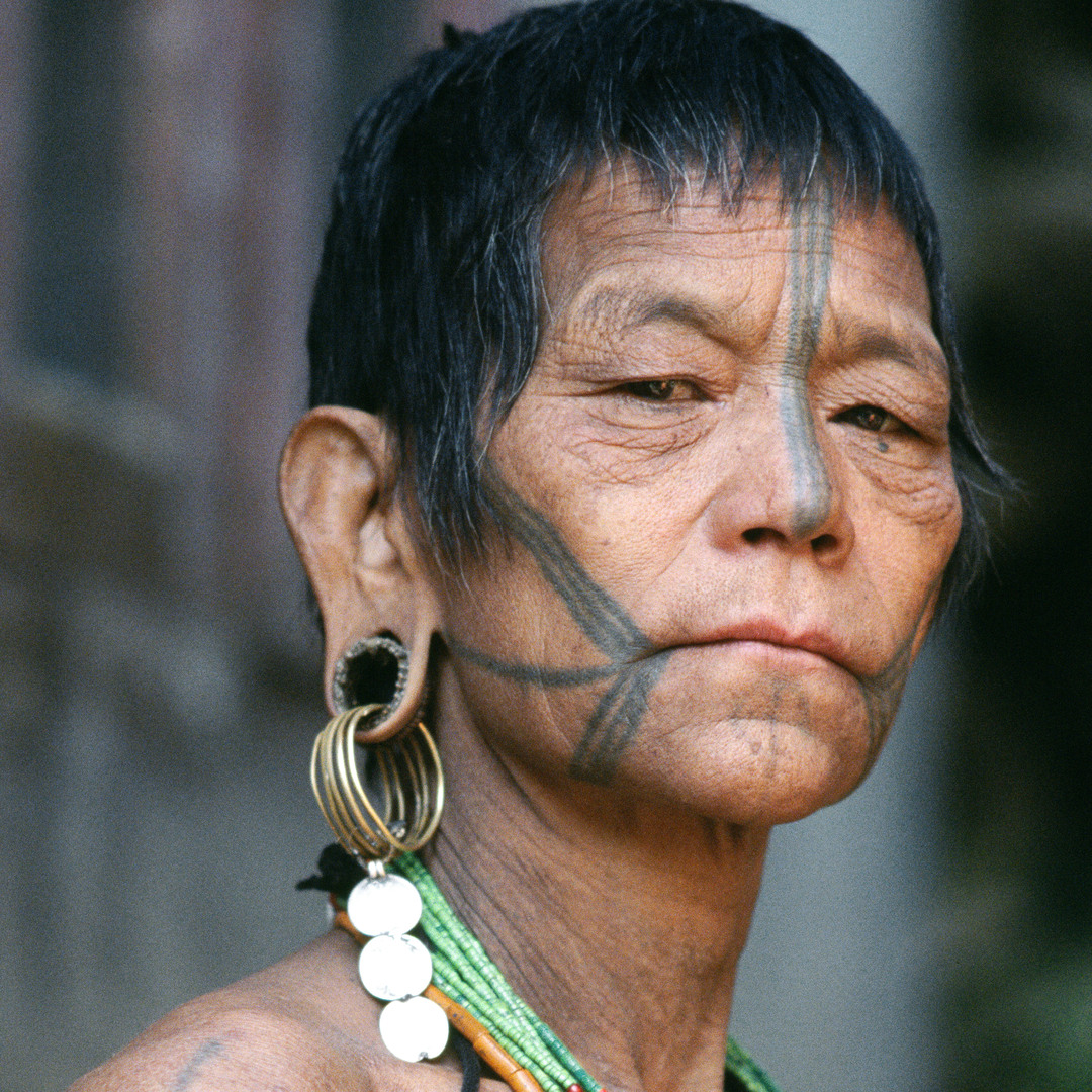 Women with traditional tattoos